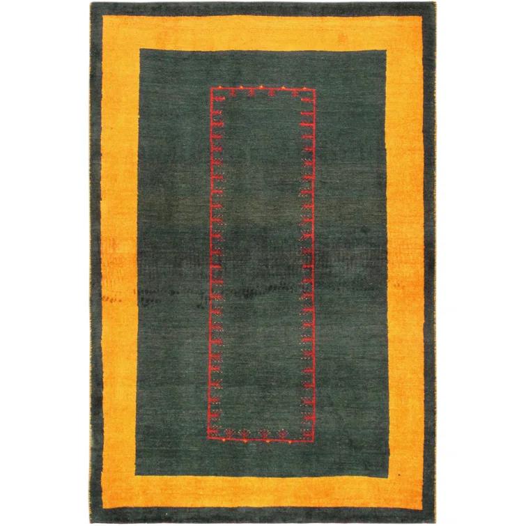 Pasargad Tribal One-of-a-Kind 3'4" X 5'1" New Age Wool Area Rug in