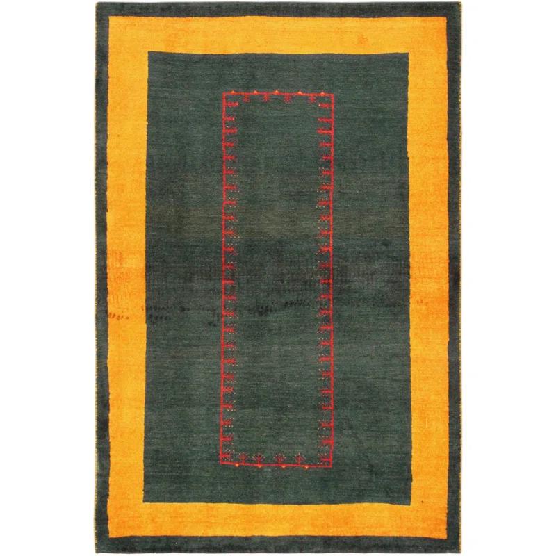 Pasargad Tribal One-of-a-Kind 3'4" X 5'1" New Age Wool Area Rug in