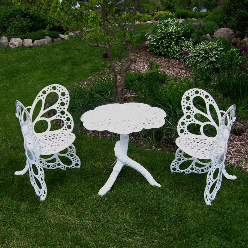 Gracie Oaks Whaley 2 - Person Metal Patio Dining Set
