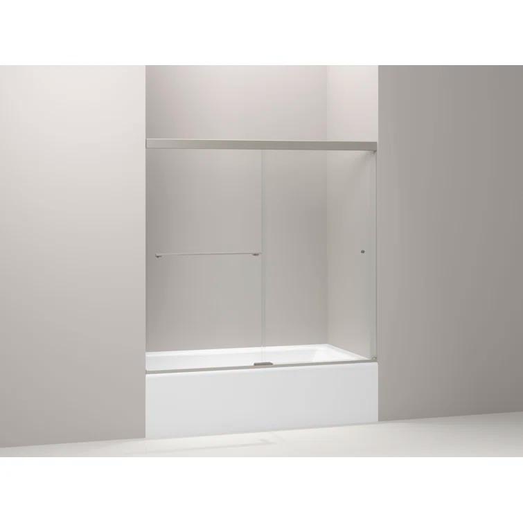 Revel 59.63'' x 55.5'' Double Sliding Bath Door with CleanCoat® Technology