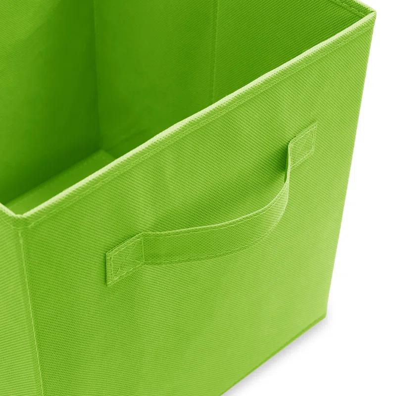 Casafield 10.5" L x 10.5" W x 11" H Collapsible Fabric Cube Storage Bins (Set of 6)