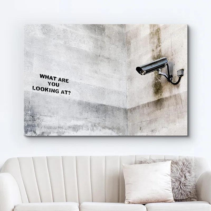 IDEA4WALL Pop Urban Street " Banksy Surveillance Camera On Wall "