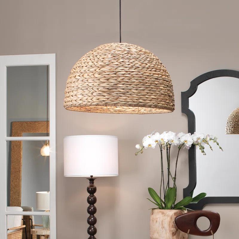 Shoreline Single Light Seagrass Pendant