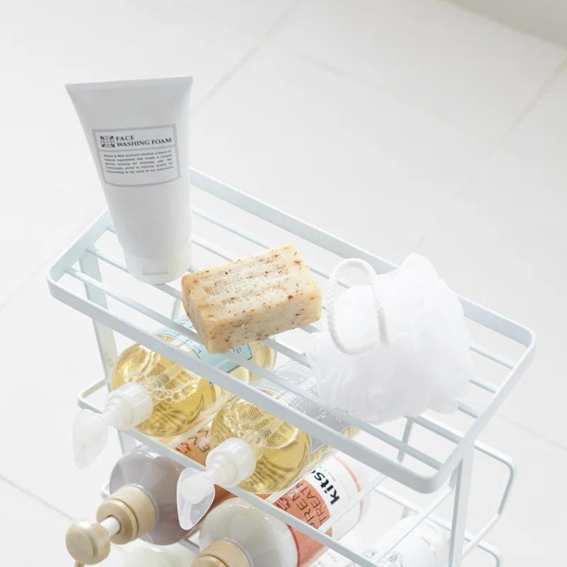 Yamazaki Home Tower Yamazaki Home Free Standing Shower Caddy - Bathroom Organizer Storage Holder, Steel
