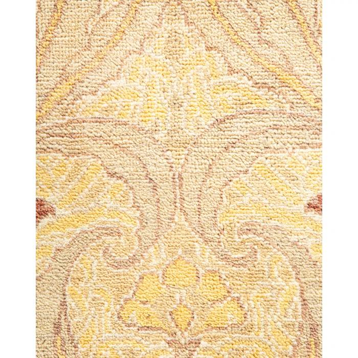 Eclectic, One-of-a-Kind Hand-Knotted Area Rug - Ivory, 9' 2" x 11' 9"