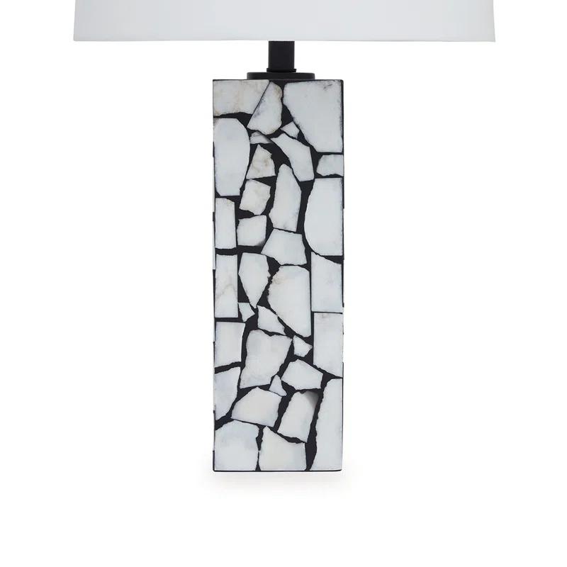 Wade Logan® Chaun Marble,Or Stone Like,Stone And Table Lamp