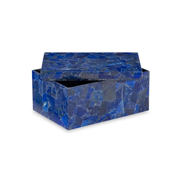 Maitland-Smith Handmade Lapis Lazuli Decorative Box