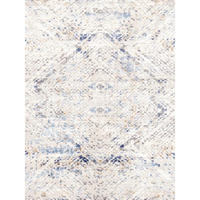 Pasargad Efes Geometric Beige/Blue Area Rug