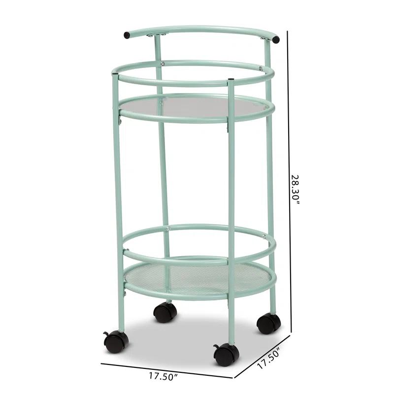 Ebern Designs Yaslynn Metal Bar Cart