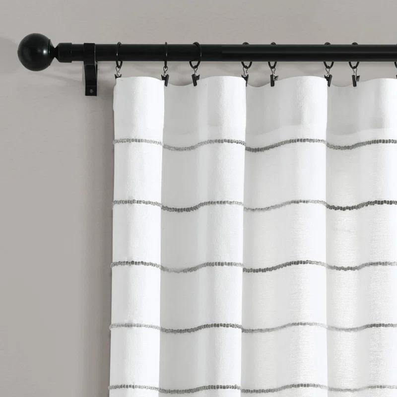 Lush Decor Reyna Semi Sheer Curtain Pair (Set of 2)