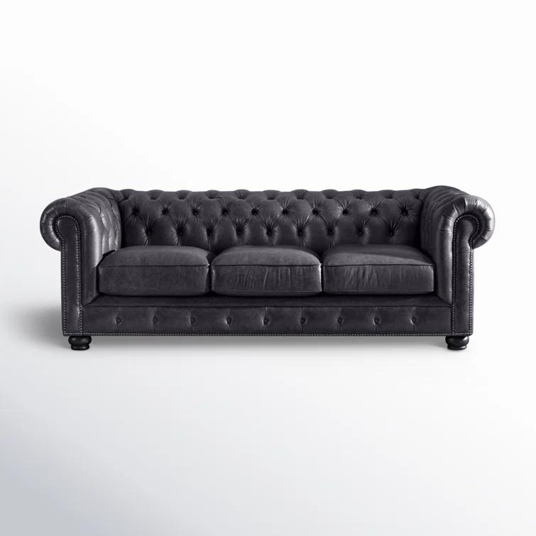 Freddie 95'' W Leather Sofa