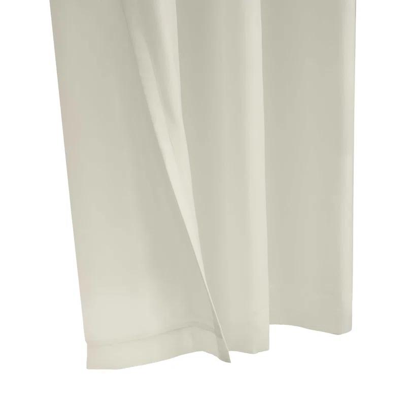 Thermalogic Galion Solid Color Semi-Sheer Thermal Grommet Single Curtain Panel
