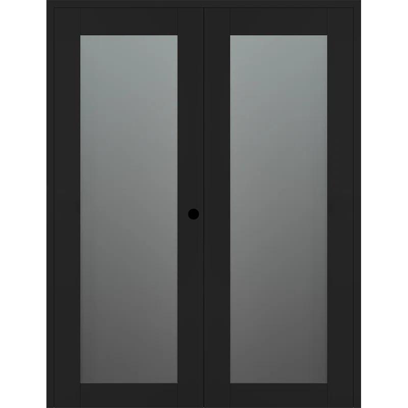 Belldinni Avon 207 Solid Manufactured Wood and Glass Paneled Double French Door