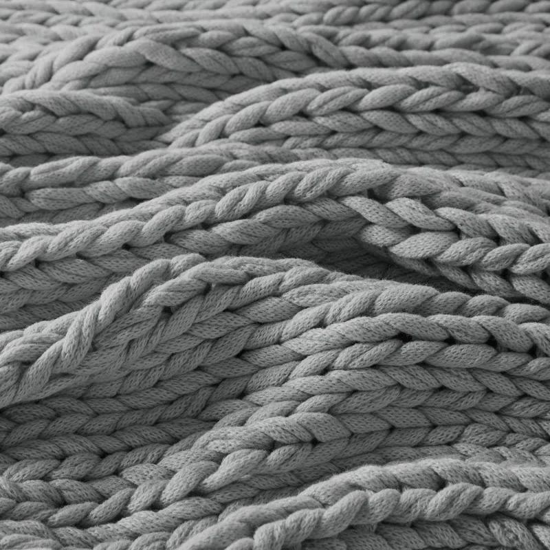 Kelly Clarkson Home Madison Hand Made Chunky Double Knit Throw Blanket