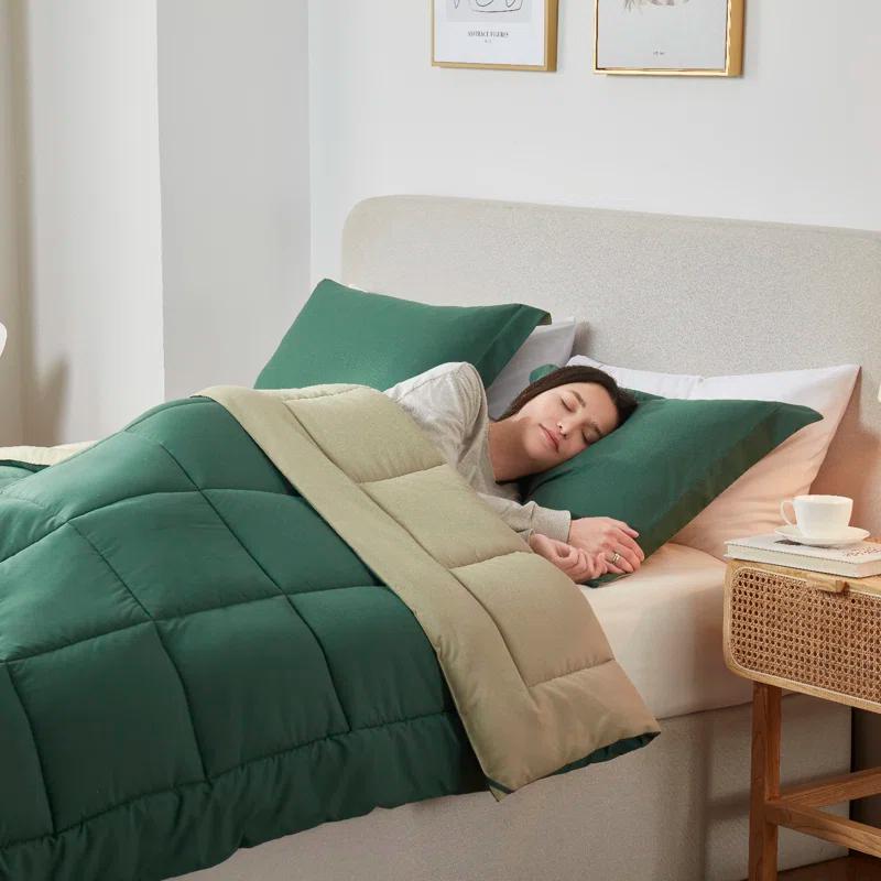 Nestl Nestl All Season Solid Lightweight Down Alternative Reversible Comforter