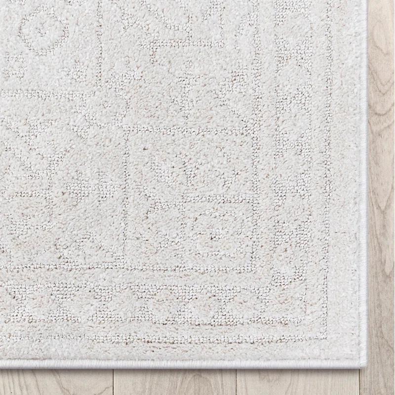 Well Woven Well Woven Harlow Cloud Medallion Farmhouse Medallion Ivory Area Rug