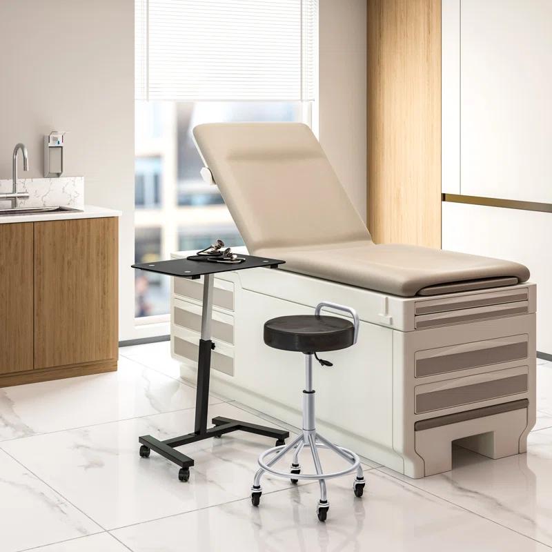 Seville Classics Adjustable Height Ergonomic Swivel Stool with Wheels