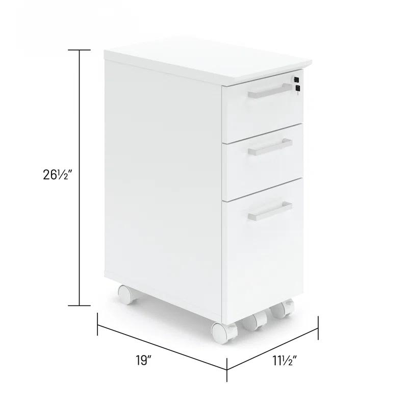 Safco Products Company Resi Mobile Pedestal Storage File Cabinet