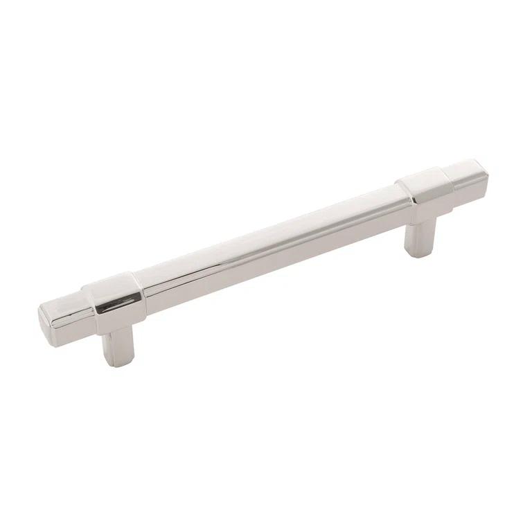 Polished Nickel Modern Bar Handle Pull with Mounting Hardware