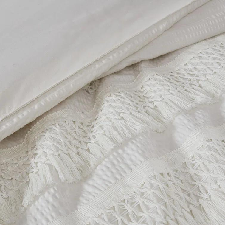 Kelly Clarkson Home Hugo Cotton Seersucker Duvet Cover Set