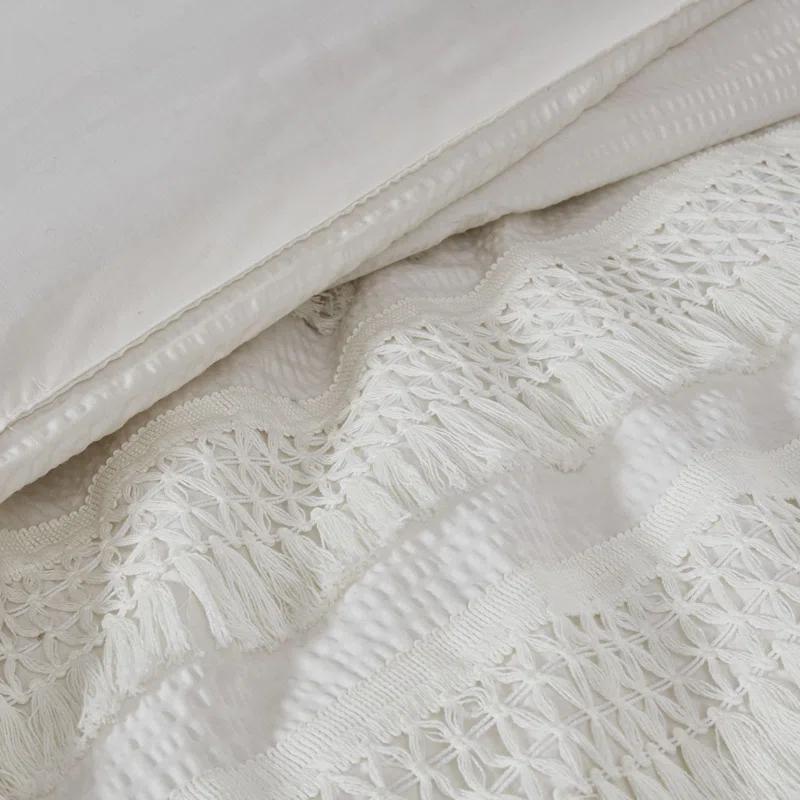 Kelly Clarkson Home Hugo Cotton Seersucker Duvet Cover Set
