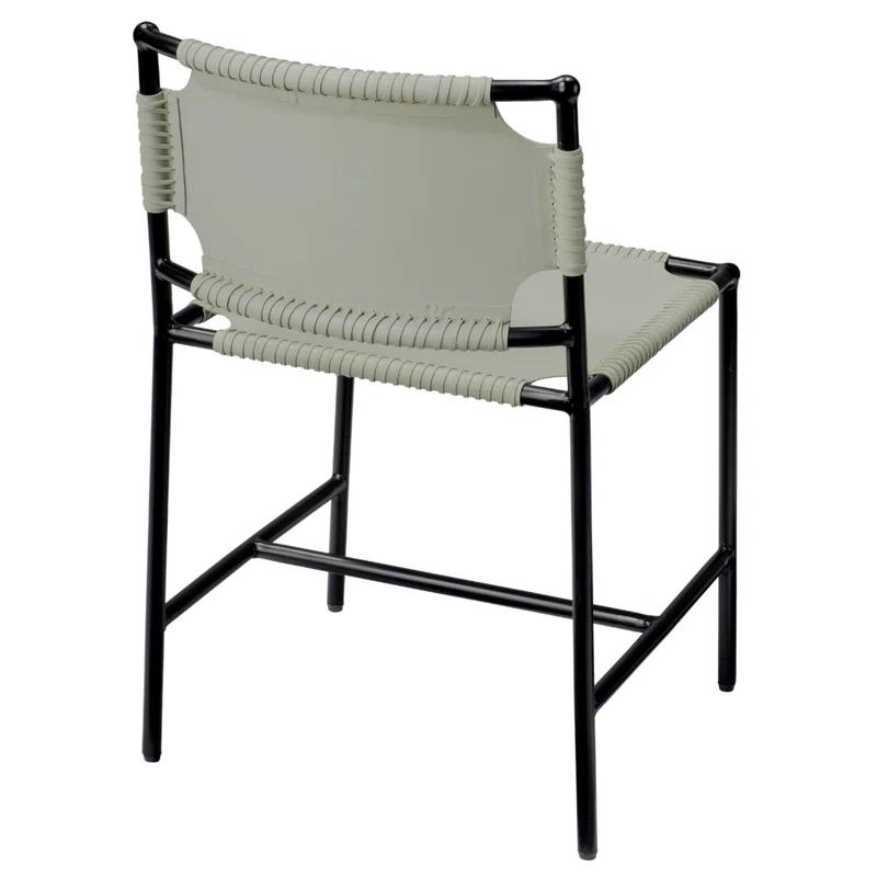 Jamie Young Company Asher Leather Upholstered Side Chair
