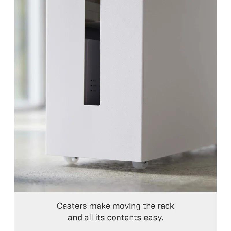 Tower Yamazaki Home Rolling Cable Management Cord Power Strip/Surge Protector Storage Organizer