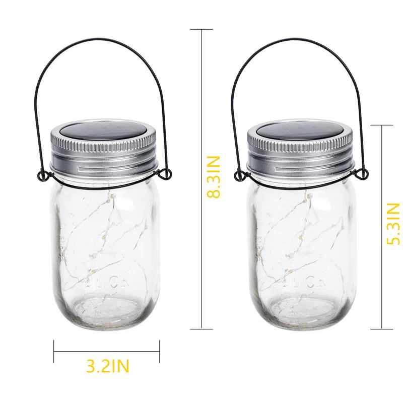 5.3'' Solar Powered Integrated LED Outdoor Lantern (Set of 6)