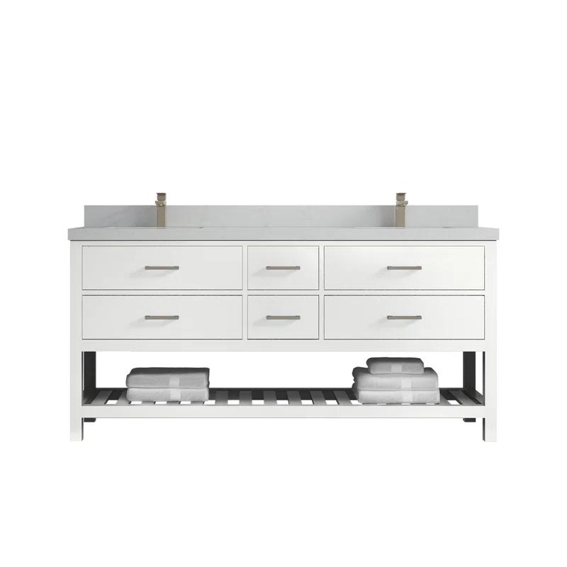 Willow Collections Parker 72'' Double Bathroom Vanity with Top