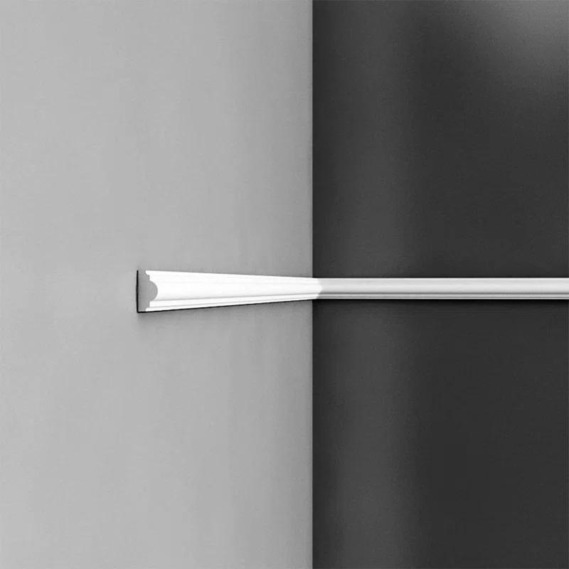 1'' H x 78'' W x 0.5'' D Plastic Chair Rail (Set of 12)