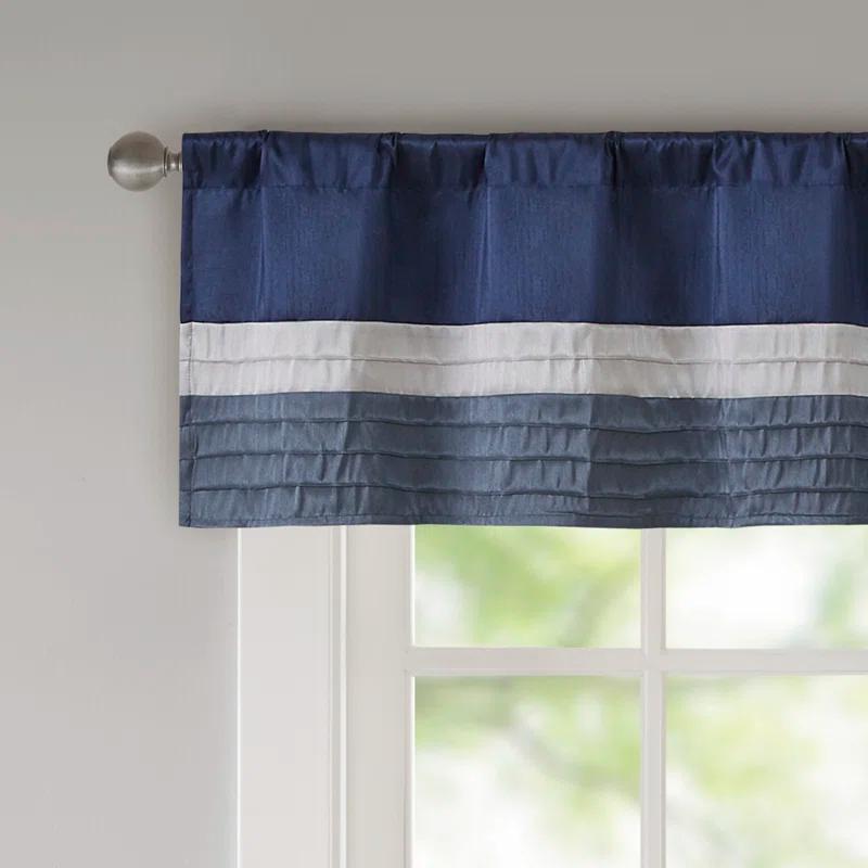 Madison Park Amherst Polyoni Pintuck Window Valance