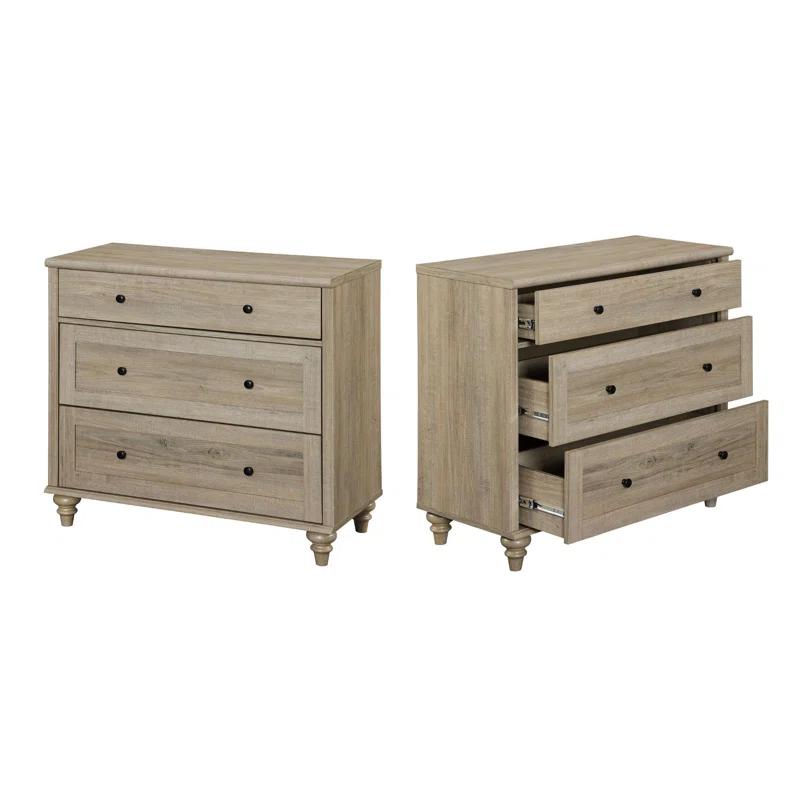 Charlton Home® Scarlett Set Of 2 End Table With Drawers, Mid Century Modern Wooden Closet Storage Organizer