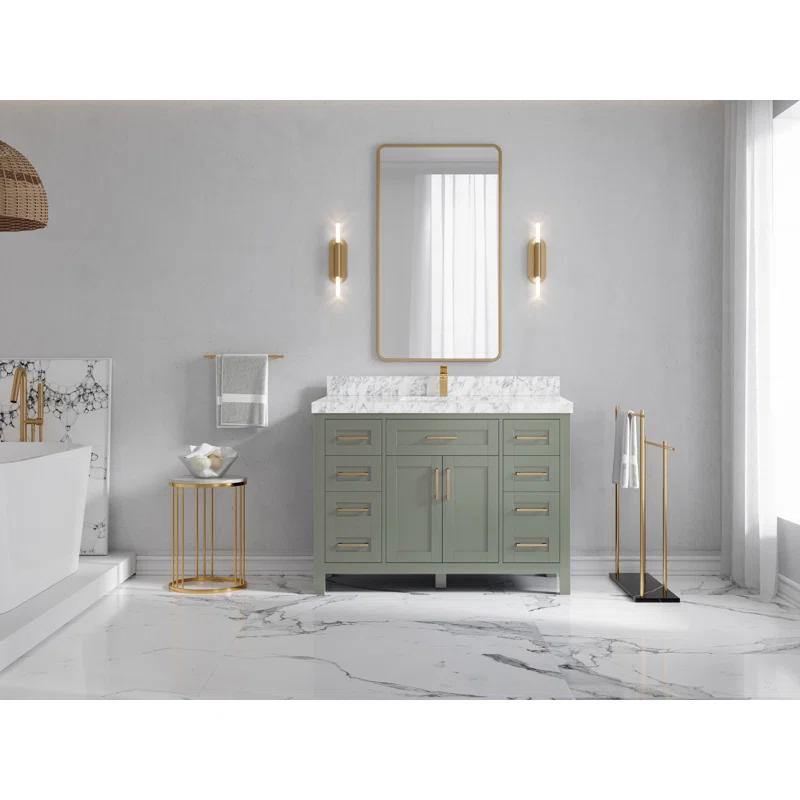 Willow Collections Cambridge 48'' Single Bathroom Vanity with Quartz Top