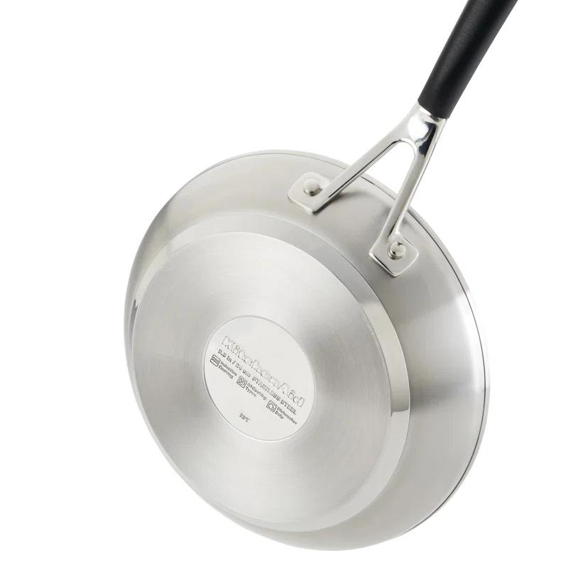 KitchenAid® KitchenAid® Brushed Stainless Steel Cookware Pots and Pans Set, 10 Piece