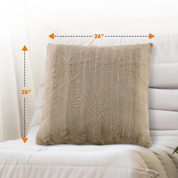 Cheer Collection FRBIN Square Pillow Cover & Insert (Set of 2)