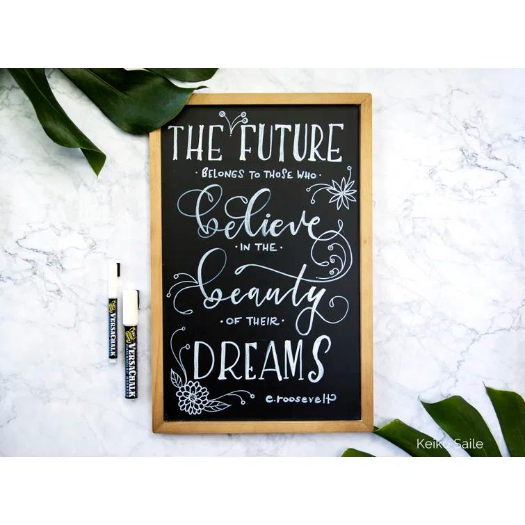 VersaChalk VersaChalk White Liquid Chalk Markers - 2 set, Wet Erase, for Chalkboards & Glass