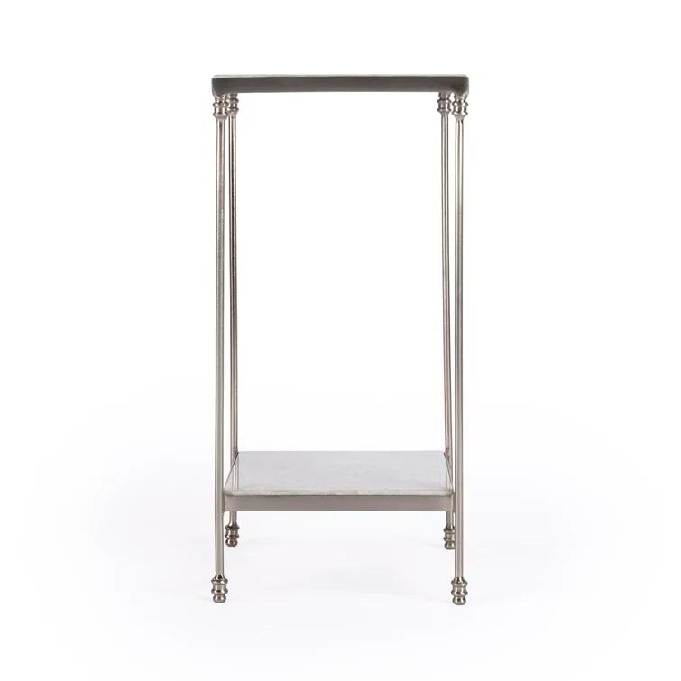 Imogen White Marble Side Table