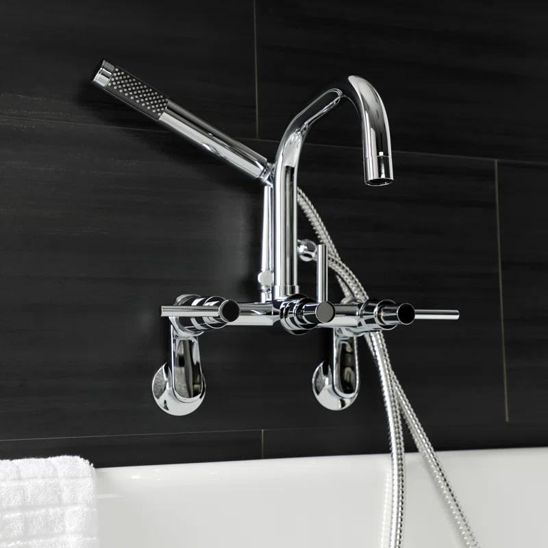 Kingston Brass Kingston Brass Concord Wall Mount Clawfoot Tub Faucet AE8451DX