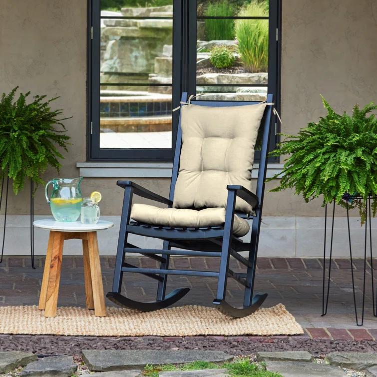 ARDEN Arden Plush Indoor/Outdoor Rocking Chair Cushion Set, 18 x 20