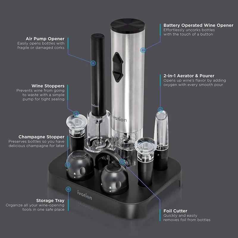 Ivation Ivation 9-piece Wine Gift Set