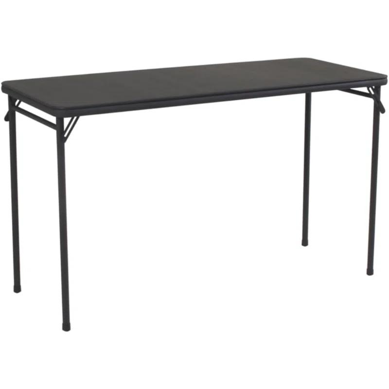 COSCO 20" x 48" Vinyl Top Serving Folding Table