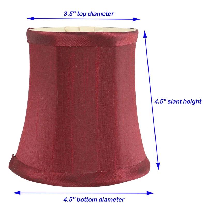 Everly Quinn Everly Quinn Faux Silk Clip On Chandelier Lamp Shades (Set of 6)