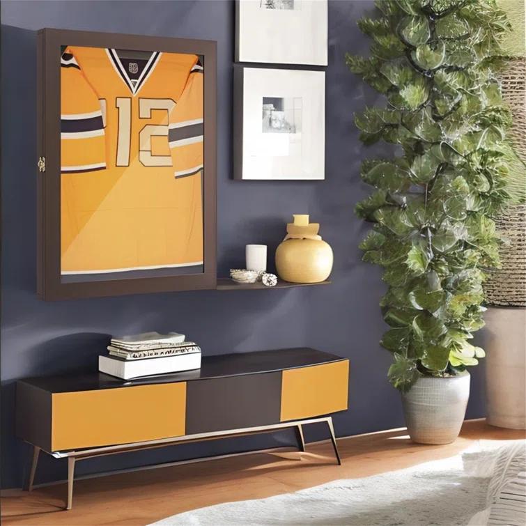 HomCom 2.5'' D Plastic/Acrylic Jersey Case | Wayfair