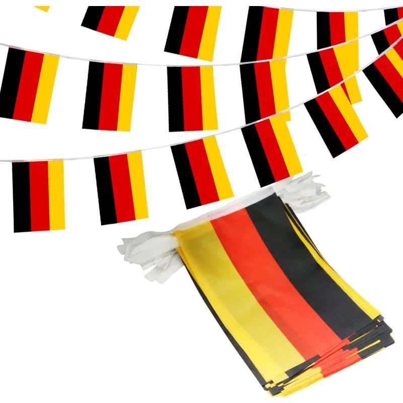 ANLEY Germany String Flag Pennant Flags 33 Feet 38 Flags