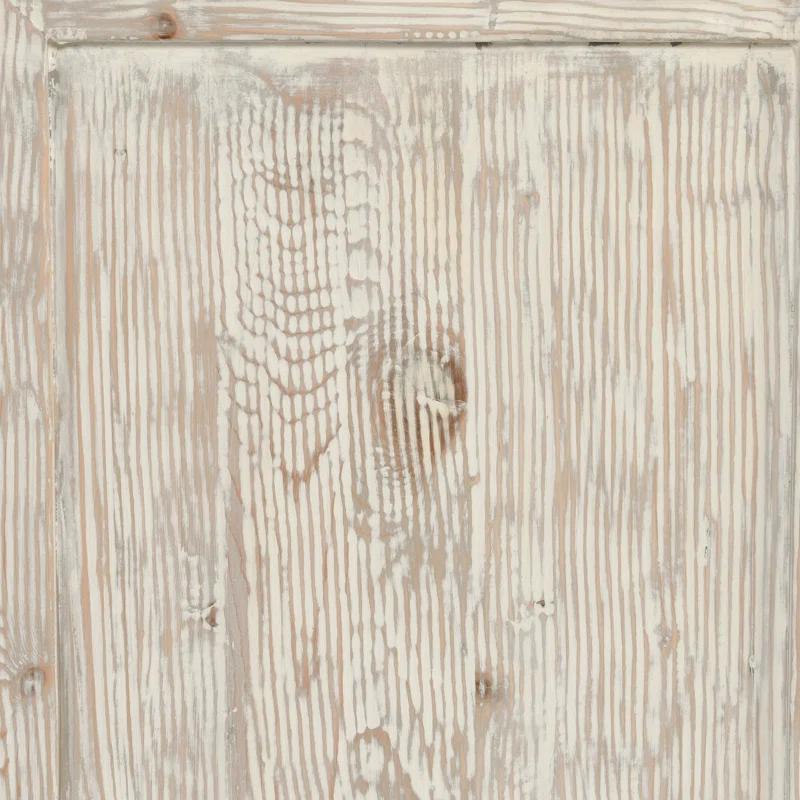 Classic Home Tafari 6-door Reclaimed Pine Wood Buffet Sideboard In Cream