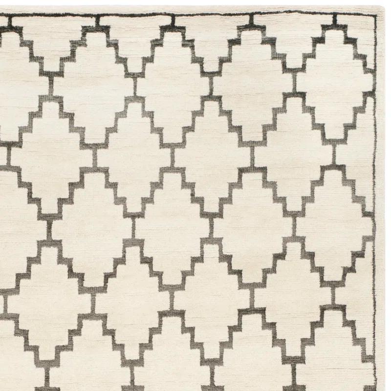 Safavieh Mosaic Hand Knotted Wool And Viscose Geometric Rug