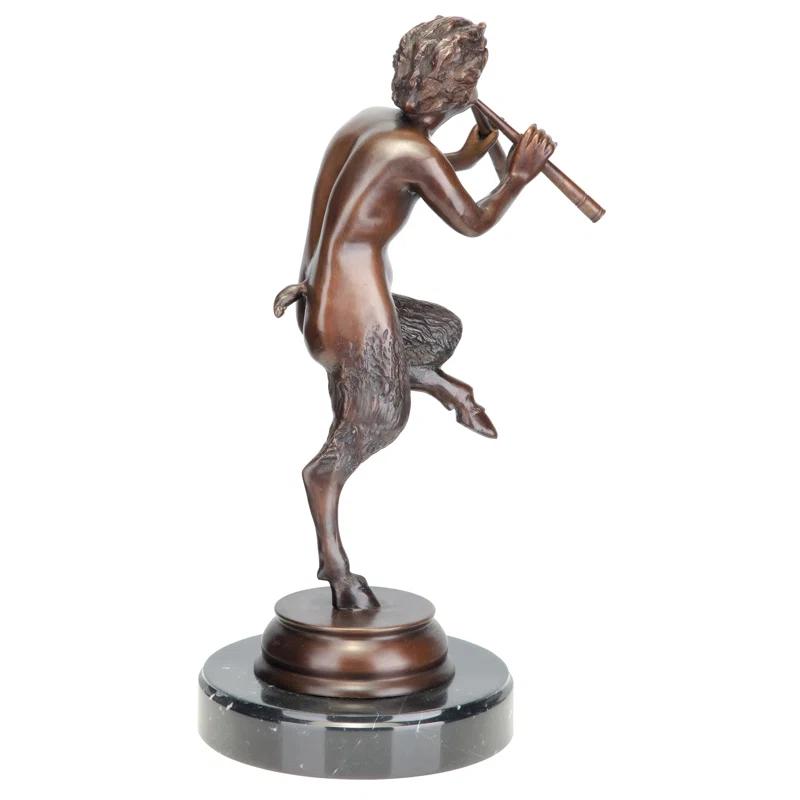 Design Toscano Pan, Greek God of the Forest Bronze Statue