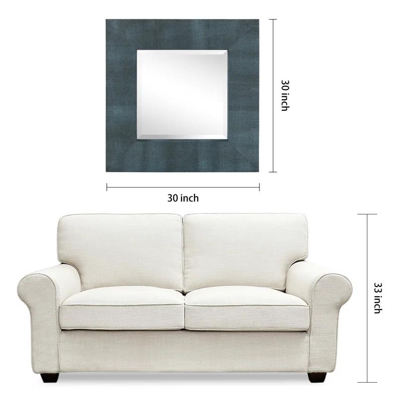 Empire Art Direct Square Leather Mirror
