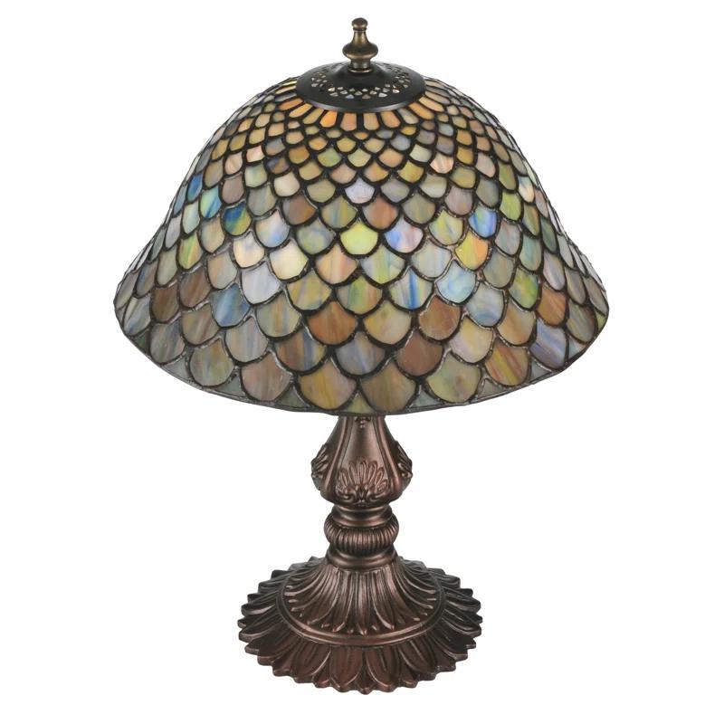 Meyda Tiffany & Stained Glass Metal Table Lamp