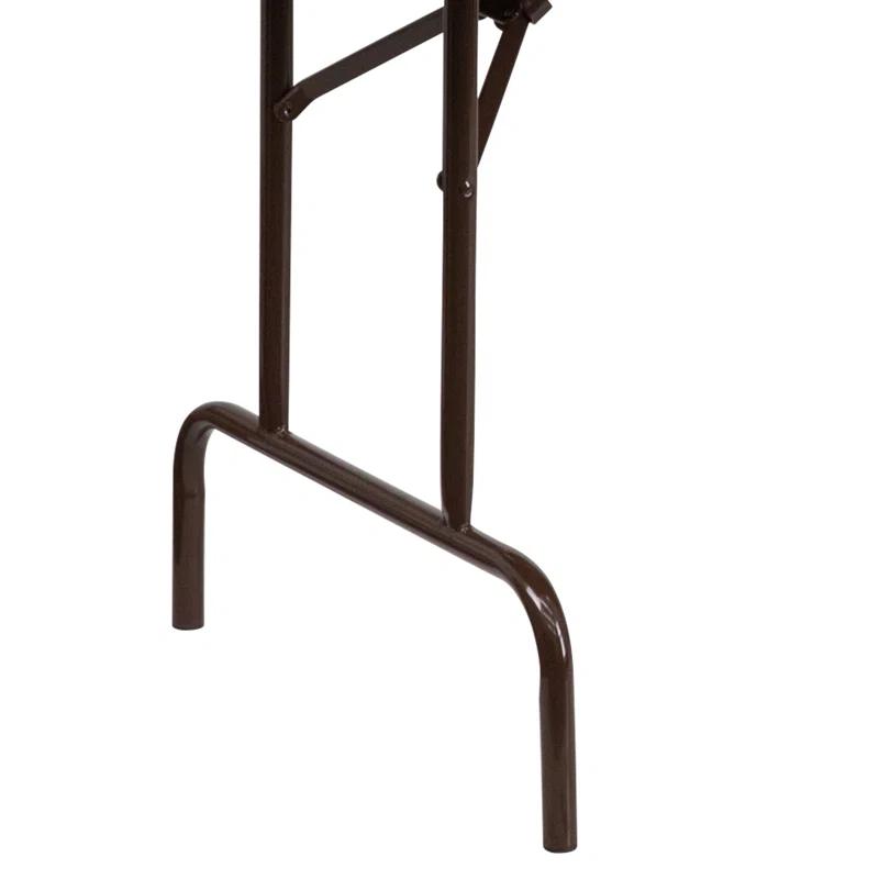 Flash Furniture Wofford 24" x 48" Rectangular Mahogany Melamine Laminate Folding Banquet Table